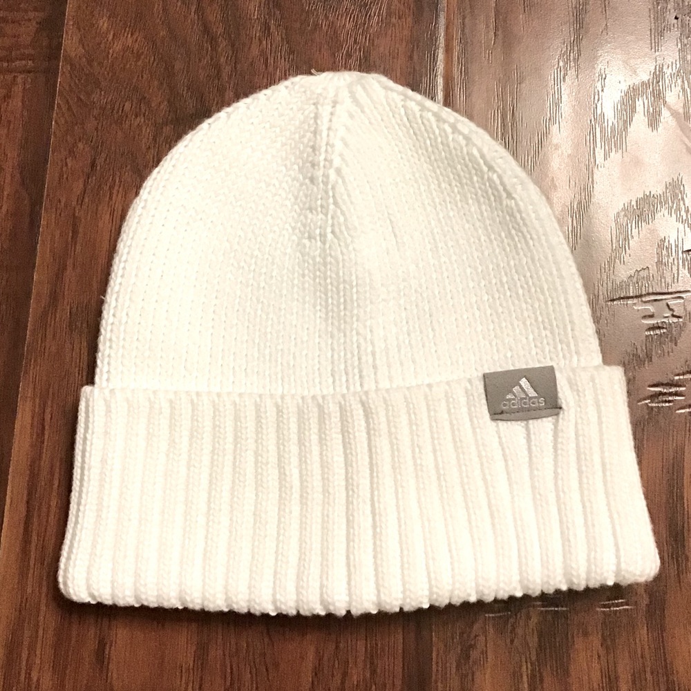 Adidas White Beanie